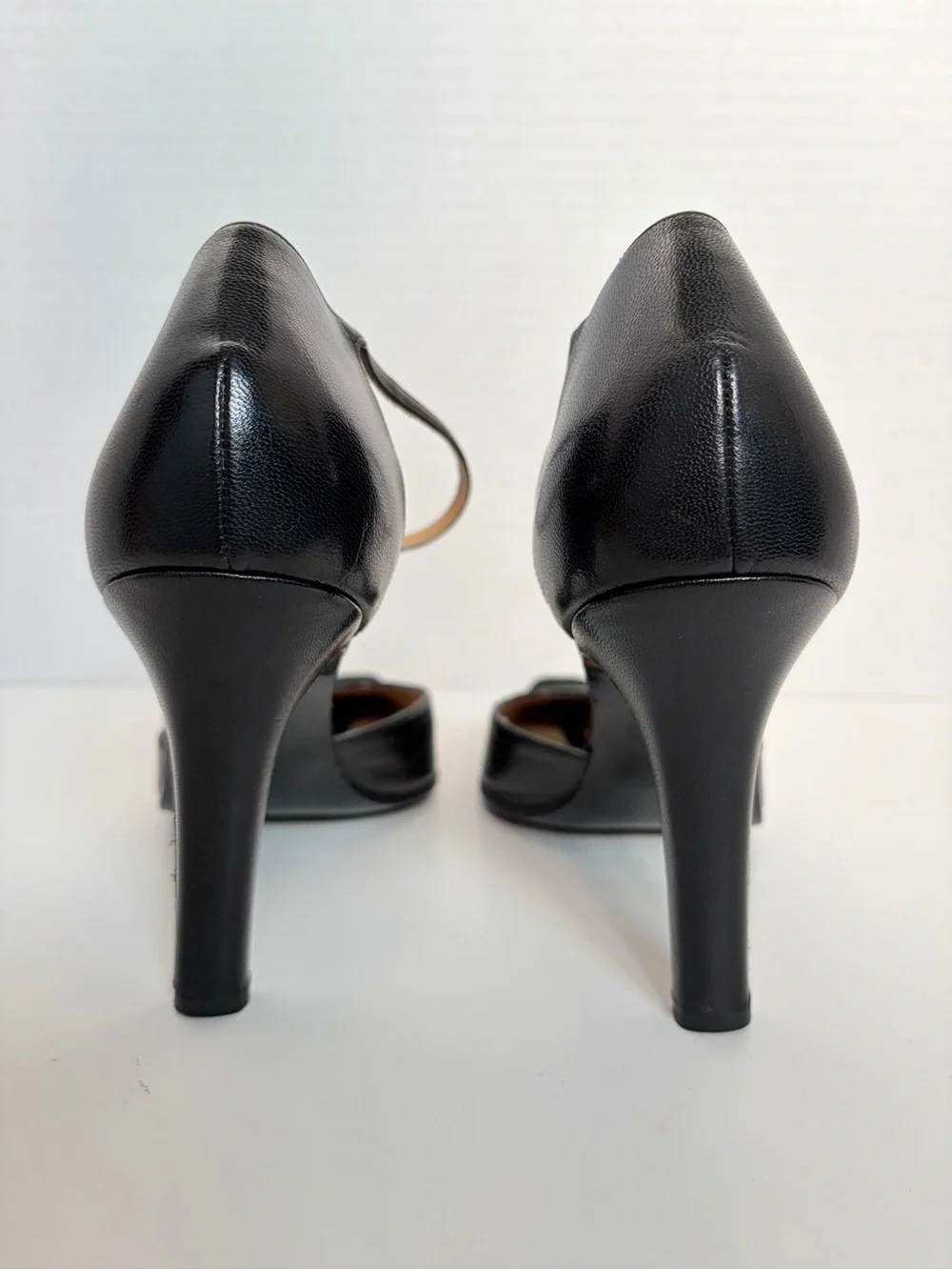 Gucci DOrsay Stiletto Pumps Interlocking GG Ankle Strap Suede Black Size 38.5C - Picture 4 of 15